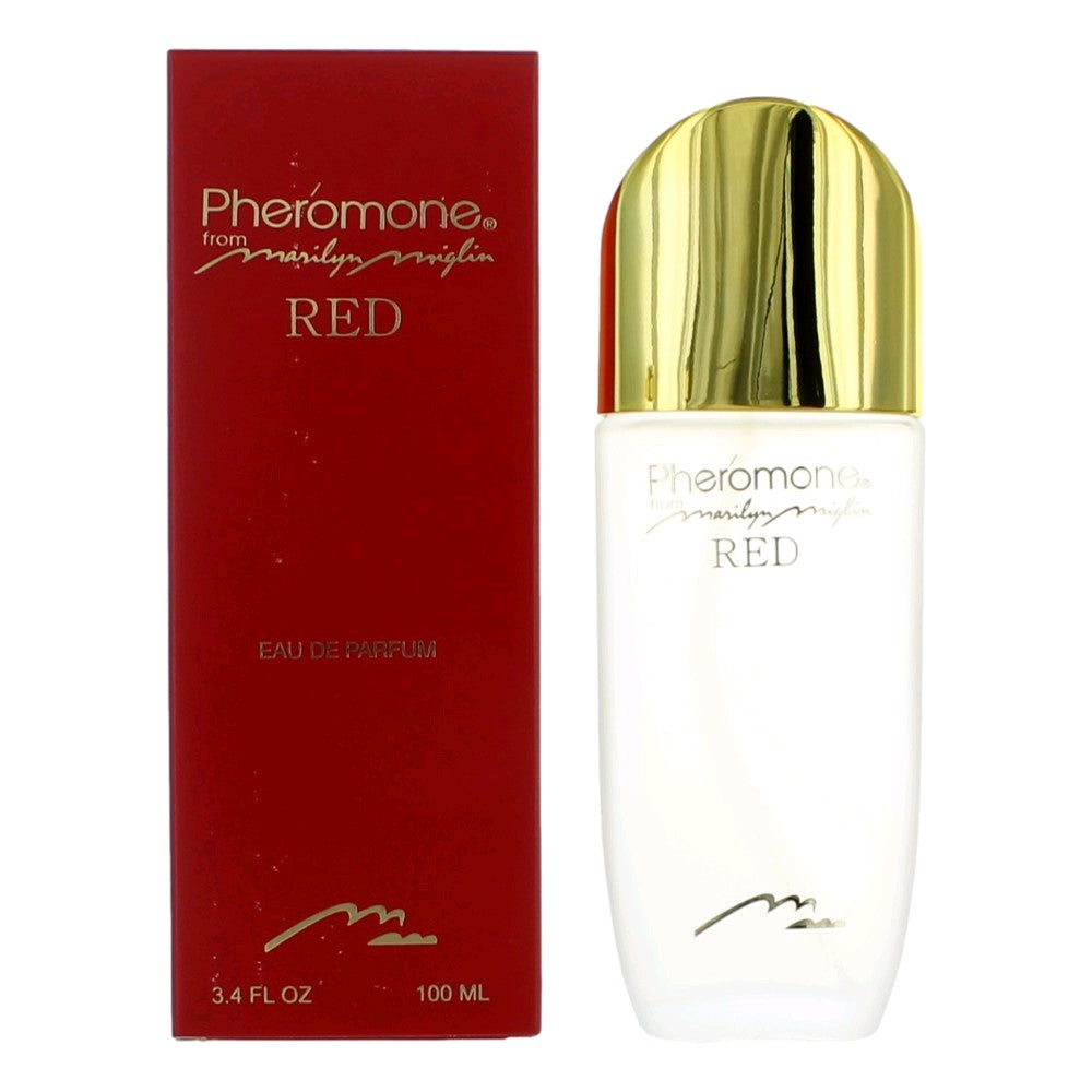 Bottle of Pheromone Red by Marilyn Miglin, 3.4 oz Eau De Parfum Spray for Women